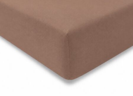 Hoeslaken 140x200/160x220cm - jersey katoen - mocaccino