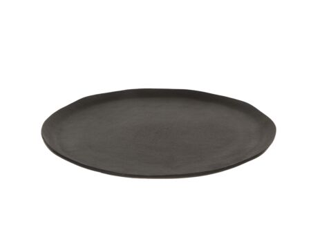 Schaal Frangipani Ø40cm - aluminium - zwart
