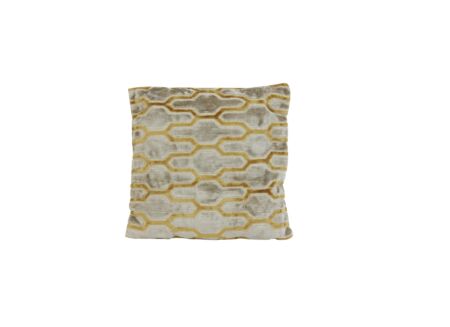 Kussen Jembana 45x45cm - viscose & polyester - zand okergeel