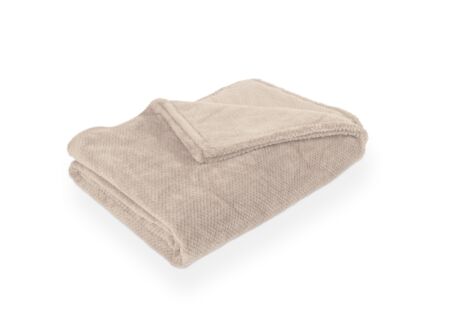 Plaid Pippa 150x200cm - flanel - taupe