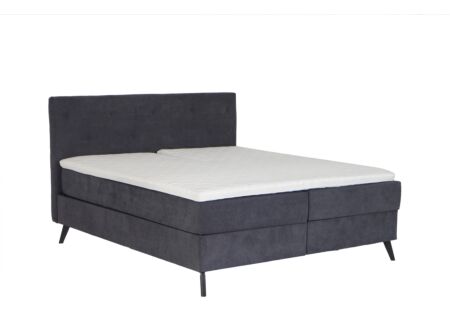 Boxspring Skagen Knapper 180x200cm stof antraciet