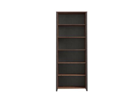 Boekenkast Clif-B 86x42x221cm - meubelplaat - old wood/beton