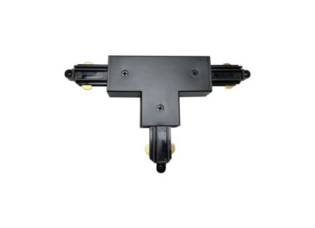 Railverlichting T-connector monofase buiten aarding zwart