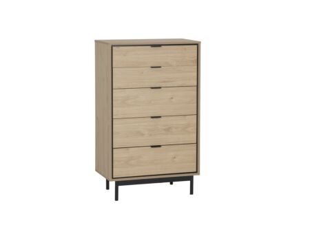 Ladekast Token 73x39,6x118,6cm - melamine - eik