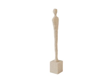 Beeld Taropa H33,5cm - kunststof - zand