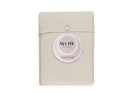 Hoofdfoto - Tafelkleed WOW Essence  150x250cm - katoen & linnen - ivory