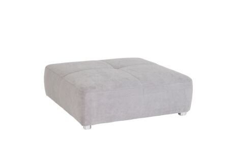 Poef Gulliver 126x126cm stof grijs