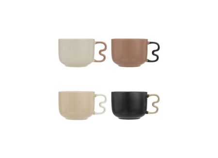 Kom Wavy Bliss 58cl 14,4x8,5x11,6cm - stoneware - multicolor