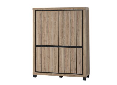 Barkast Eduard 128cm - decor - summer oak