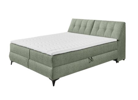 Bedbox Atlantis 180x200cm met opbergruimte stof olijf