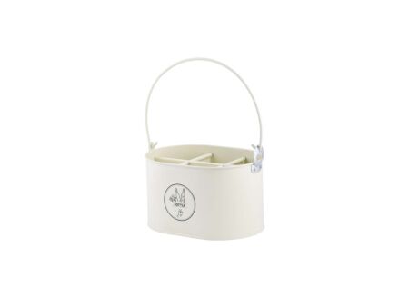 Flessenkrat H17,5cm staal crème