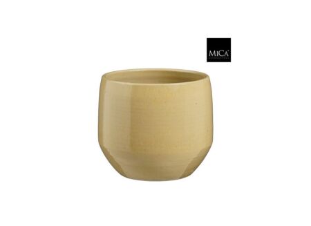 Bloempot Matteo H24cm - terracotta - taupe