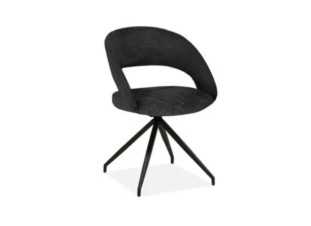 Stoel Indy  58x60x85cm - stof - antraciet - Stoel Indy  58x60x85cm - stof - antraciet