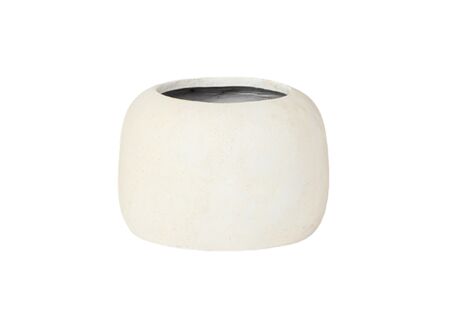 Bloempot Ø40xH30cm - stoneware - wit Bloempot Ø40xH30cm - stoneware - wit