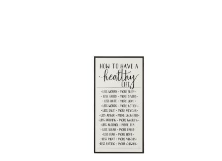 Plakkaat Healthy Life 32,5x62,2cm