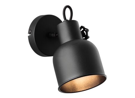 Wandlamp Rolet zwart 18W E14