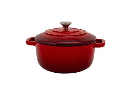 Stoofpot Fontestic Mini Ø12cm - gietijzer - rood