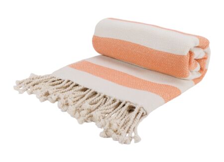 Plaid Candy Sunset 140x180cm katoen perzik