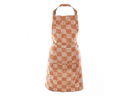 Keukenschort Harriet 74x85cm - katoen - roest