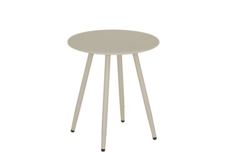 Bijzettafel Giardino  Ø45x50cm - staal - beige