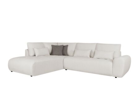 Hoeksalon Garama 281x229cm - polyester - beige