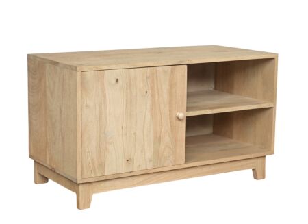 Tv-meubel Morgane 90cm - mango massief - naturel