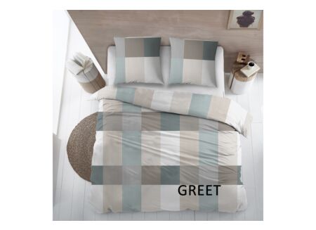 Dekbedovertrek Greet 240x220cm - flanel - multicolor