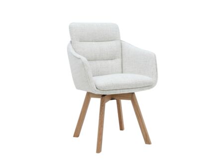 Stoel Hatta 57x59,5x87cm - stof - beige