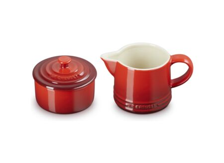 Melkkan en suikerpot Le Creuset