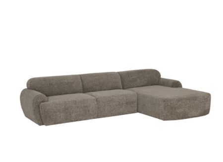 Canapé d'angle Harry 328x185cm - tissu - brun clair Canapé d'angle Harry 328x185cm - tissu - brun clair