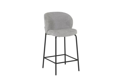Barstoel Shell ZH65cm - stof - grijs