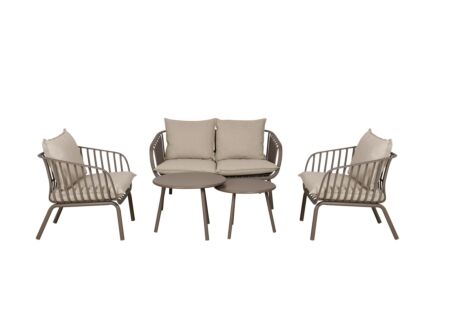 Loungeset Copacabana metaal - taupe