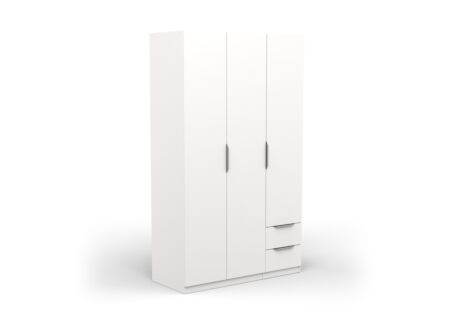 Kleerkast Ghost 119cm - decor - wit