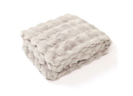 Plaid Bilbao 220x240cm - microvezel - beige