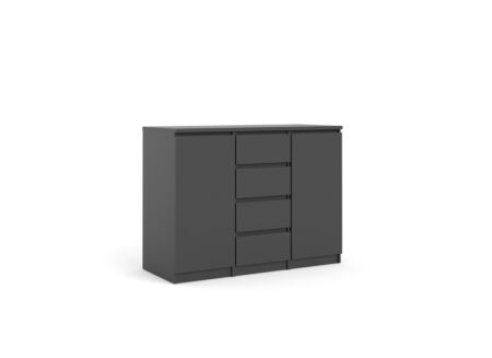 Commode Naia 121x50x91cm - decor - mat zwart