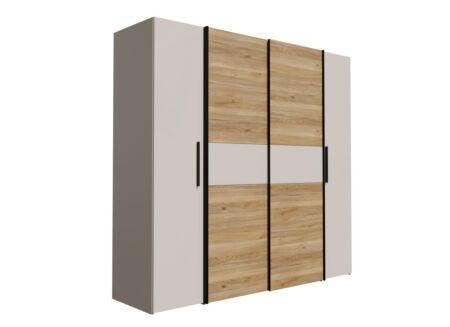 Schuifdeurkast Kalixtus 200cm - decor - cashmere & mauvella oak