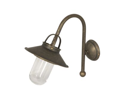 Wandlamp buiten Biliardo  Antique brass 60W E27