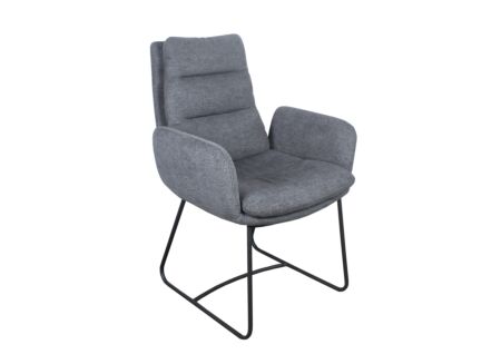 Stoel Crux 67x62x93cm - stof - grijs