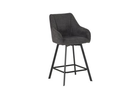 Barstoel Kanun ZH74cm - stof - grijs