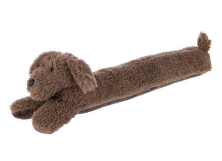 Tochtrol Hond  80x15x23cm - polyester - bruin