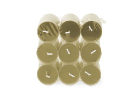 Theelichtjes Clearlight Romantic Reflections 4,5u groen, 18 stuks