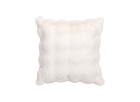 Kussen Dreamy 45x45cm - faux fur - offwhite