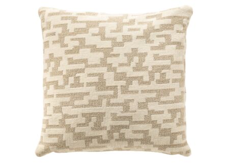 Kussen Malene 45x45cm - polyester - brown rice