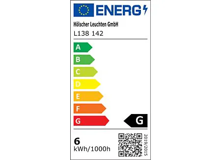 Label énergétique - Table de chevet Lancy 42,5x45x53cm