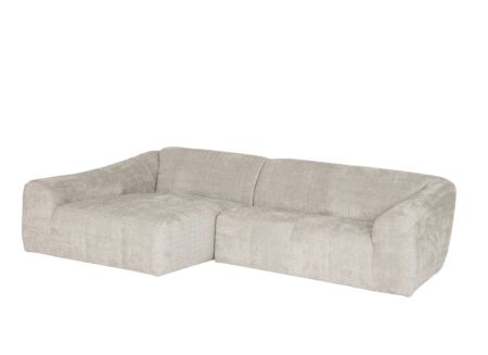 Hoeksalon Lex 284x159cm - stof - greige