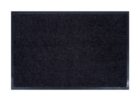 Deurmat Wash & Clean 75x50cm kunststof zwart
