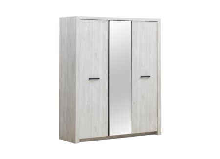 Kleerkast Elvis 173cm - decor - witte eik