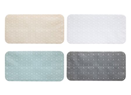 Badmat antislip 69x39cm - kunststof - multicolor