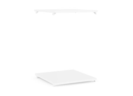 Legplank Inspira 47cm - decor - wit set van 2