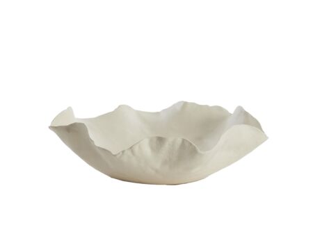 Schaal Banda 34x31cm - keramiek - crème